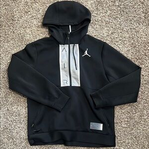 Jordan Black and Gray Hoodie